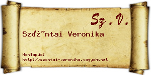 Szántai Veronika névjegykártya