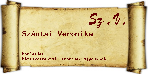 Szántai Veronika névjegykártya