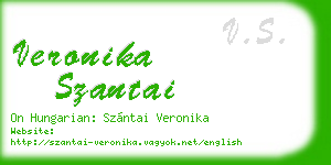 veronika szantai business card
